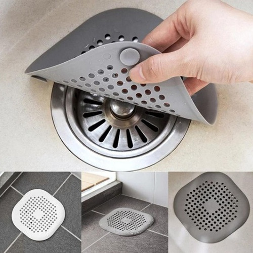Silicone Floor Drain Cover Bathroom Hair Filter